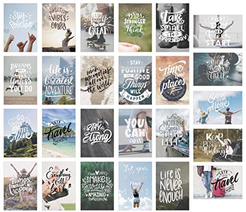 Edition Seidel Set 25 Postkarten mit Sprüchen - Karten mit Spruch - Geschenkidee - Dekoidee - Liebe, Freundschaft, Leben, Motivation, lustig - Geburtstagskarten (20575)