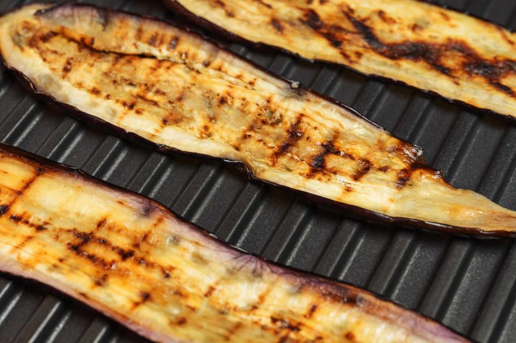 Gegrillte Zucchini auf Kontakgrill