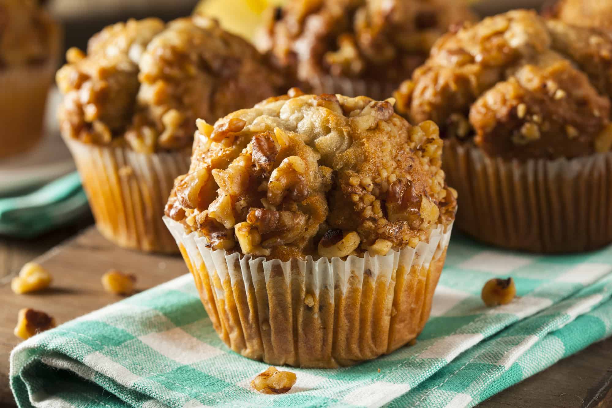 Low Carb Bananen Nuss Muffins