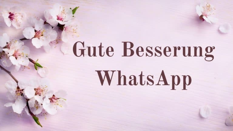 Gute Besserung WhatsApp