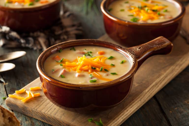 Low Carb Käsesuppe mit Blumenkohl