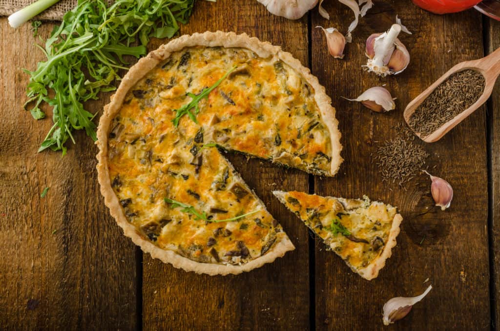 Leckere Quiche mit Cremè Fraiche.